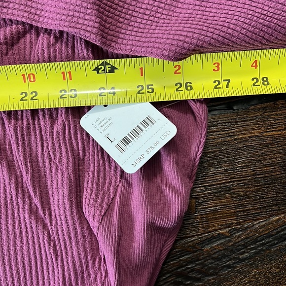 Free People Santa Clara Thermal in Mulberry - Picture 6 of 7